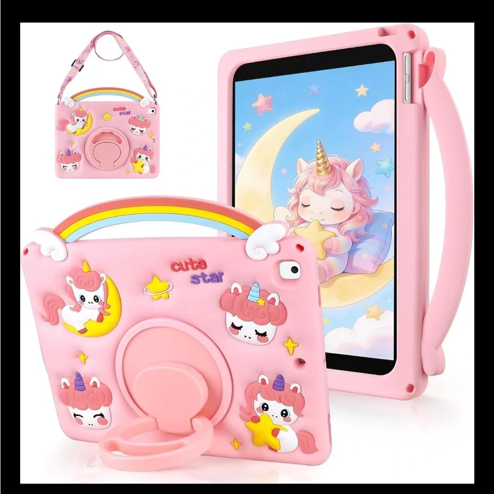 Pink Unicorn iPad 9th Generation Case 10.2 inch for iPad 8th 7th Gen Case NEW